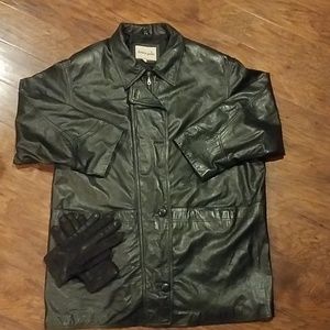 *VINTAGE* DONNA PELLE leather coat